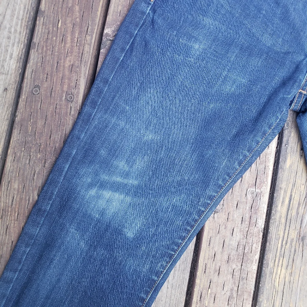 American Eagle Outfitters FLEX Dark Blue and Distressed Jeans - 32x34
